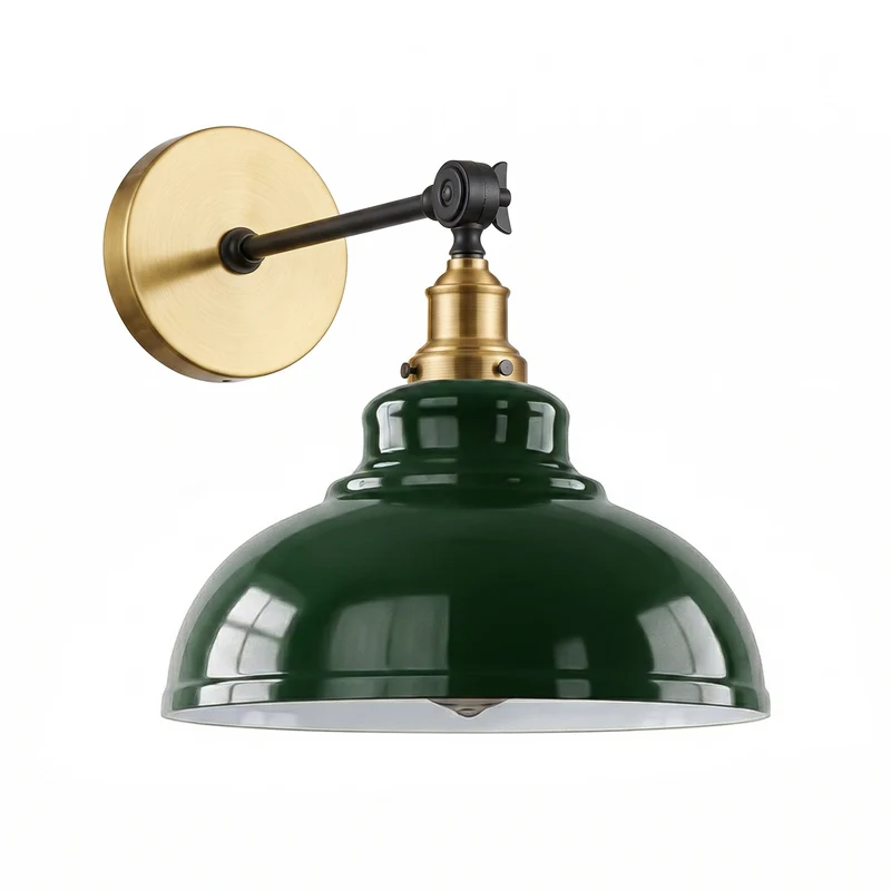 Verstellbare Wandleuchte – Vintage Werkstattlampe Industrie Wandlampe | Ø 29cm | E27 ~4060