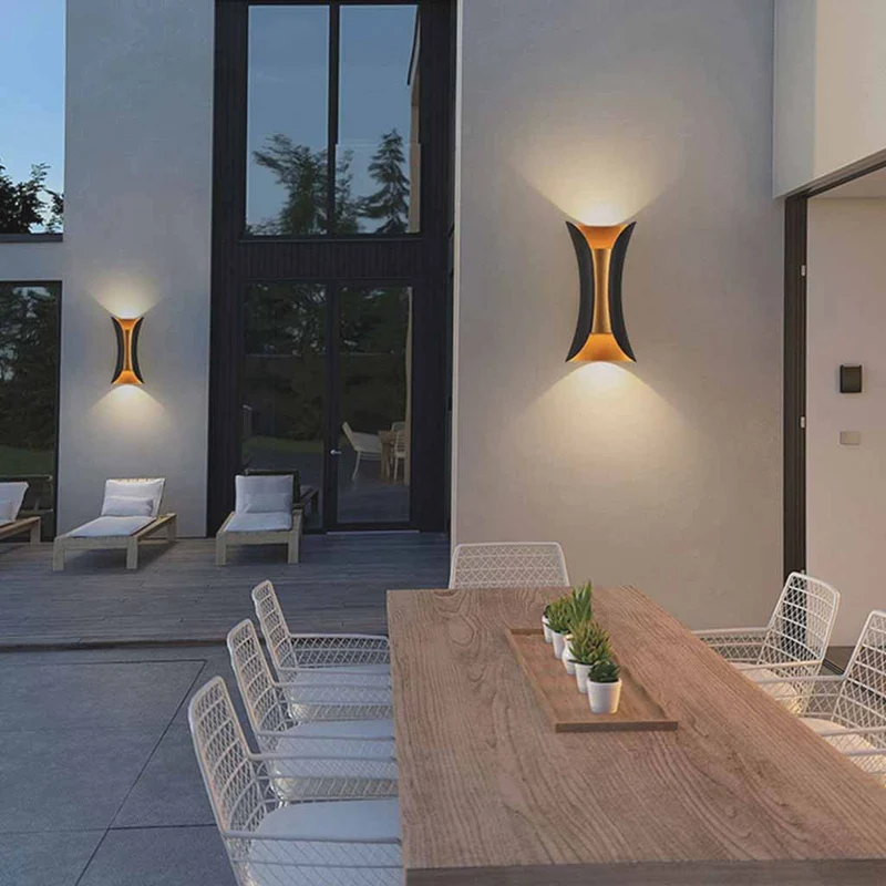 Exterior Wall Sconce Light Modern IP65 LED Up & Down