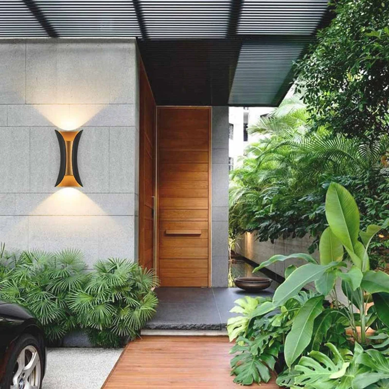 Exterior Wall Sconce Light Modern IP65 LED Up & Down