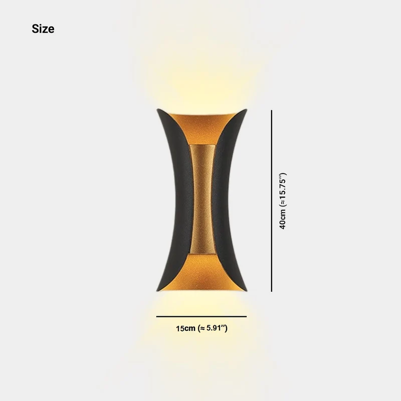 Exterior Wall Sconce Light Modern IP65 LED Up & Down