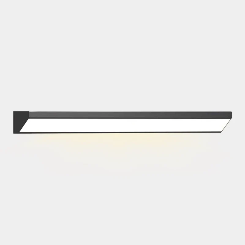 Outdoor LED Wall Sconce Light Linear Aluminum, Black