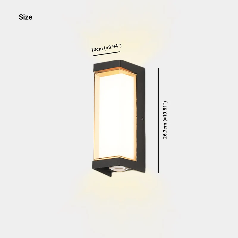 Wall Lamp Cylinder / Cuboid Waterproof IP65 LED Outdoor