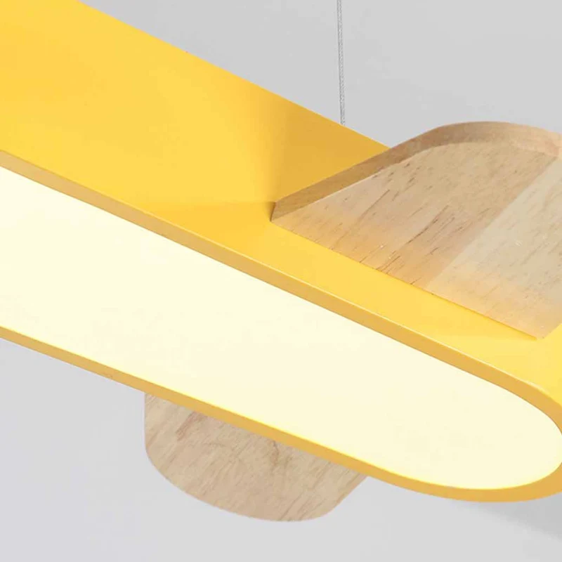 Pendant Light / Ceiling Light Wood Airplane for Kids Room