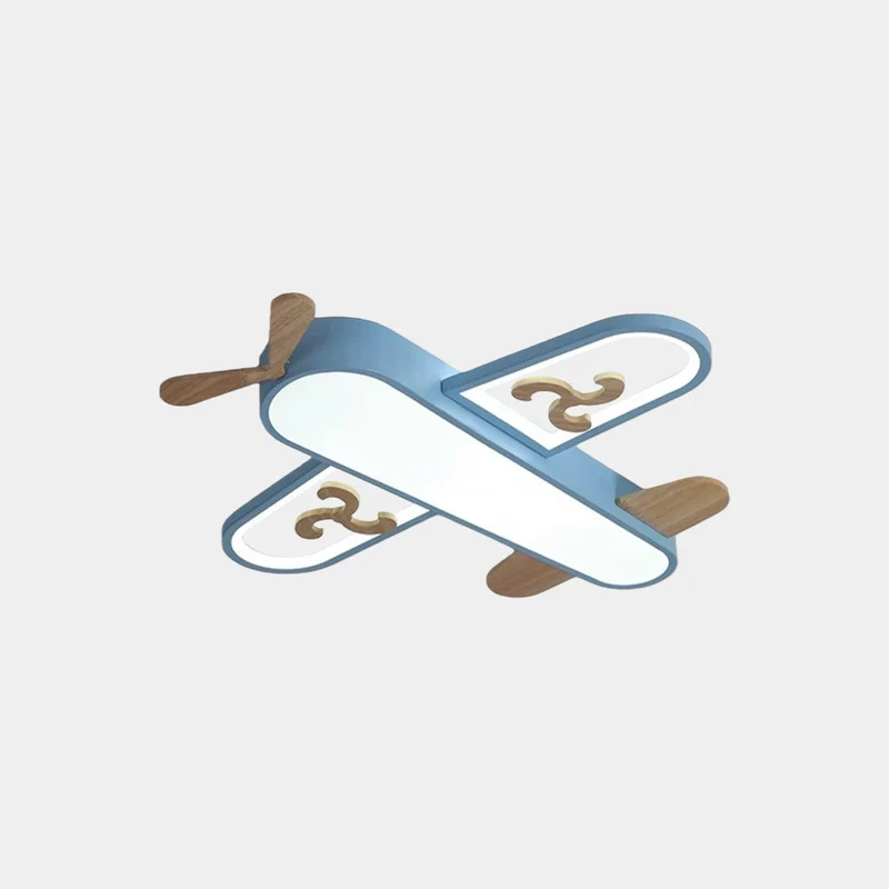 Pendant Light / Ceiling Light Wood Airplane for Kids Room