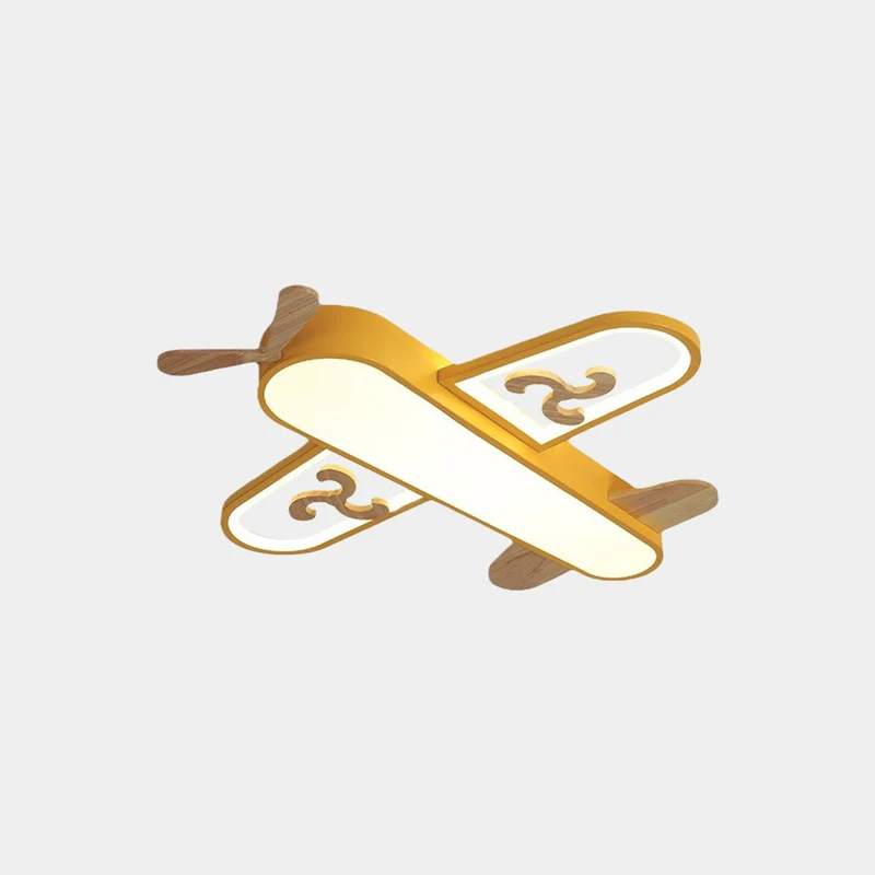 Pendant Light / Ceiling Light Wood Airplane for Kids Room
