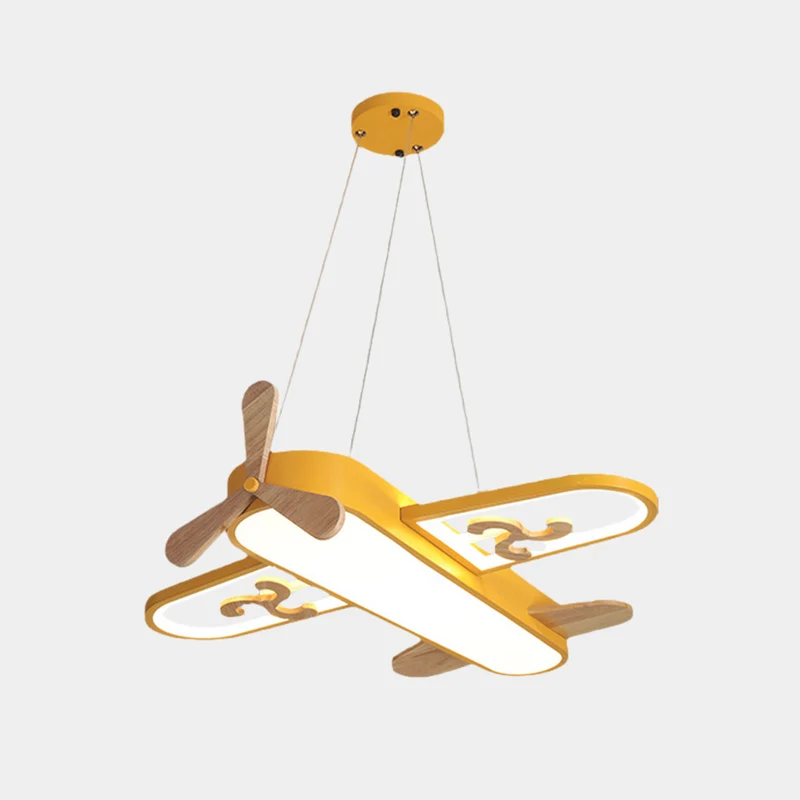 Pendant Light / Ceiling Light Wood Airplane for Kids Room
