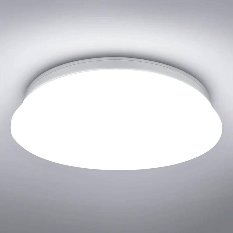 Lepro Deckenlampe 22W, LED Deckenleuchte Bad 1500LM Ø30cm 5000K für Badezimmer Flur Küche Wohnzimmer Schlafzimmer Balkon Licht, Kaltweiß Badezimmerlampe, LED Panel Flach, Rund Lampe, IP20 Badlampe