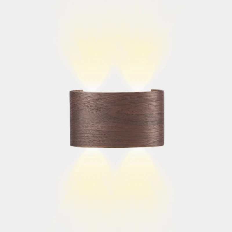 Outdoor Wall Sconce Wood Grain IP54 Waterproof LED
