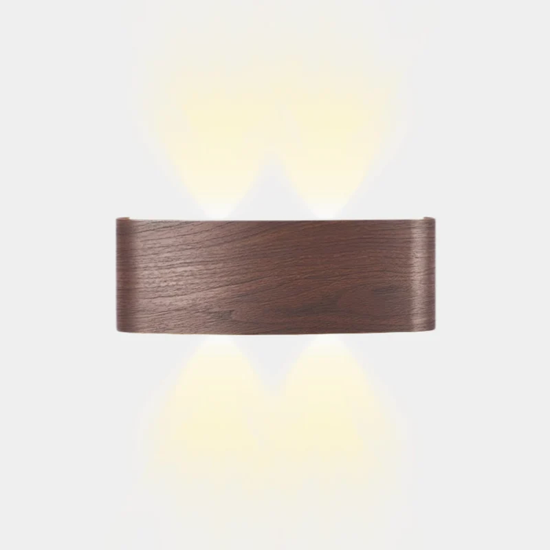 Outdoor Wall Sconce Wood Grain IP54 Waterproof LED
