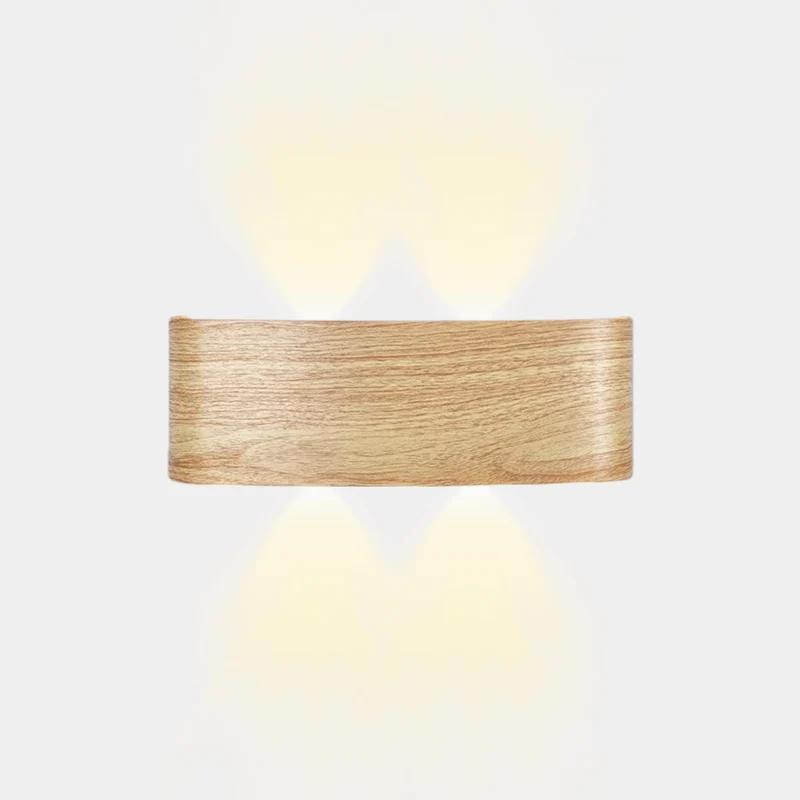 Outdoor Wall Sconce Wood Grain IP54 Waterproof LED