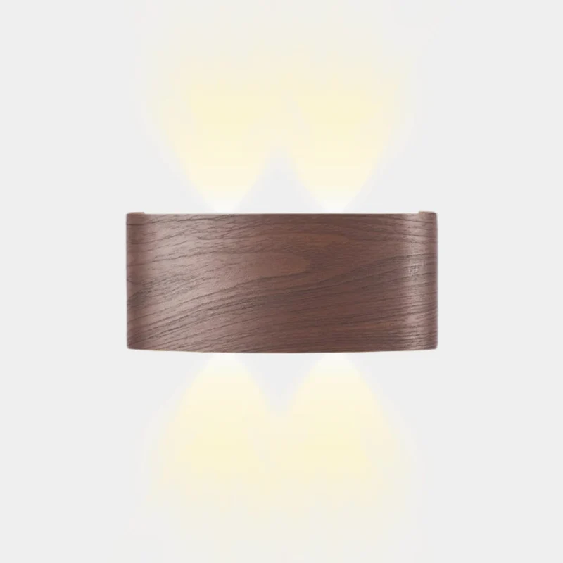 Outdoor Wall Sconce Wood Grain IP54 Waterproof LED