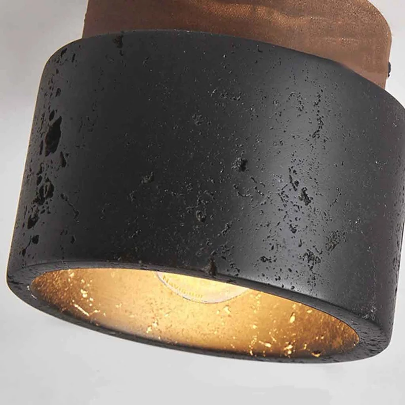 Travertine Ceiling Light Flush Mount for Hallway
