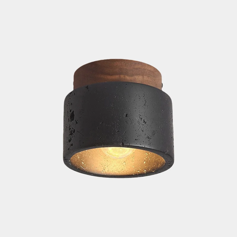 Travertine Ceiling Light Flush Mount for Hallway