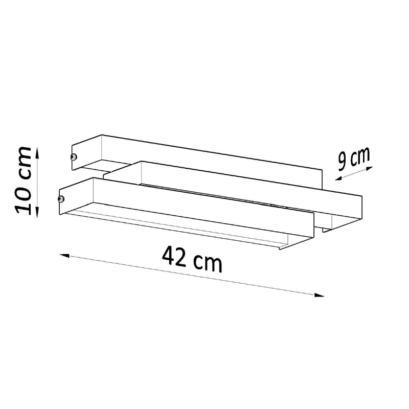 Moderne weiße Wandleuchte – Asterion