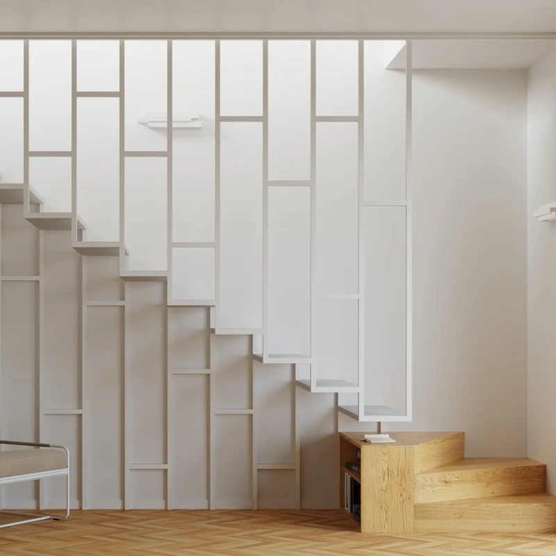 Moderne weiße Wandleuchte – Asterion