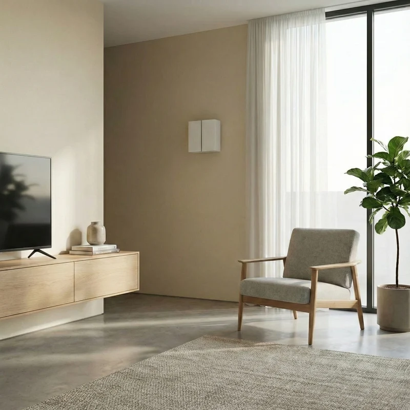 Moderne weiße Wandleuchte für Flur und Wohnzimmer – Modell Arvenia