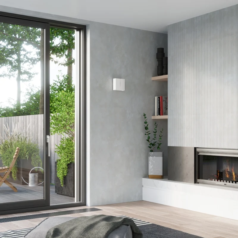 Moderne weiße Wandleuchte für Flur und Wohnzimmer – Modell Arvenia