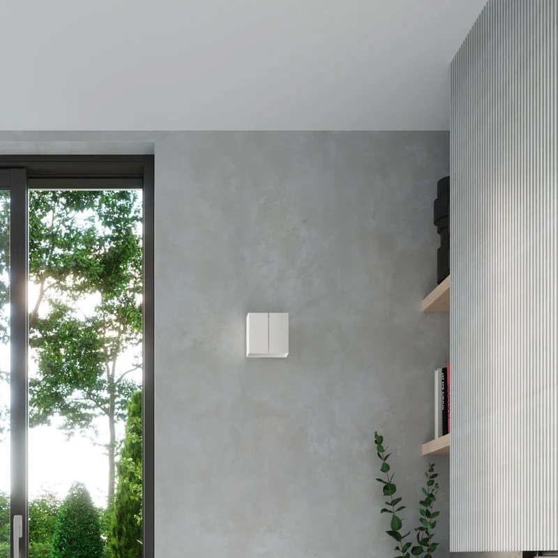 Moderne weiße Wandleuchte für Flur und Wohnzimmer – Modell Arvenia