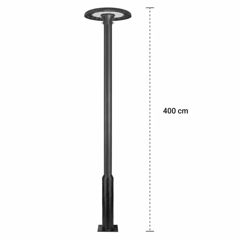 LED-Straßenlaterne 4 Meter | Inklusive Parkleuchte | 80/100/120 W | CCT
