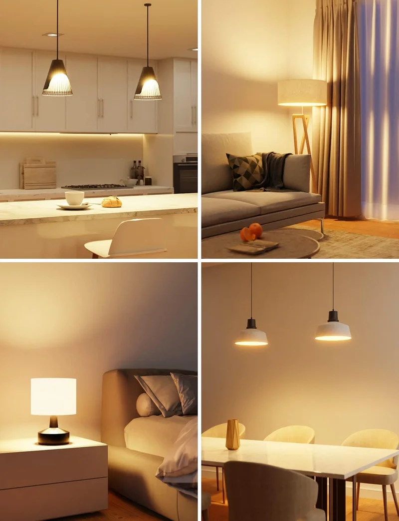 Lepro E27 LED Warmweiss Glühbirne, 8.5 Watt 806 Lumen LED Lampe E27, ersetzt 60W Halogenlampe, A60 Leuchtmittel, 2700 Kelvin Warmweiß, 160° Abstrahlwinkel Energiesparlampe, 12 Stück