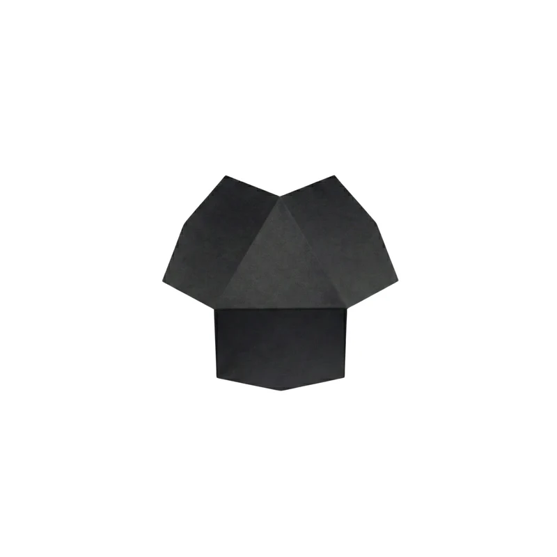 Minimalistische schwarze Wandleuchte – Noxara