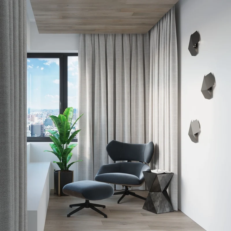 Minimalistische schwarze Wandleuchte – Noxara
