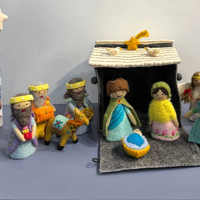 Krippe als Geschenk und Weihnachtsdeko
