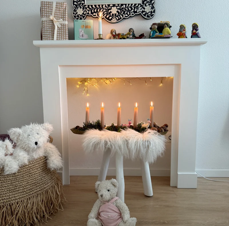 Krippe als Geschenk und Weihnachtsdeko