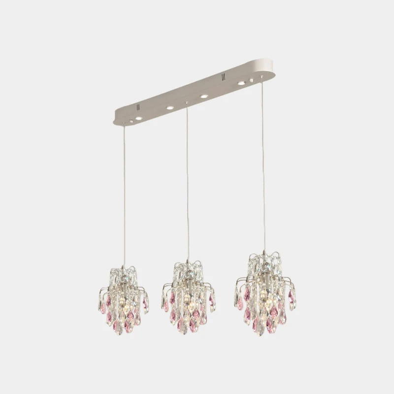 Pendant Light Crystal Waterdrop, Single Light / 3 Lights
