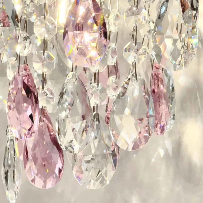 Pendant Light Crystal Waterdrop, Single Light / 3 Lights