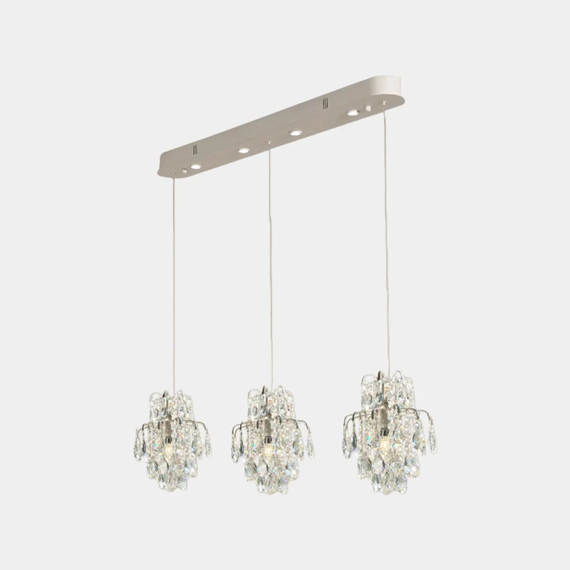 Pendant Light Crystal Waterdrop, Single Light / 3 Lights