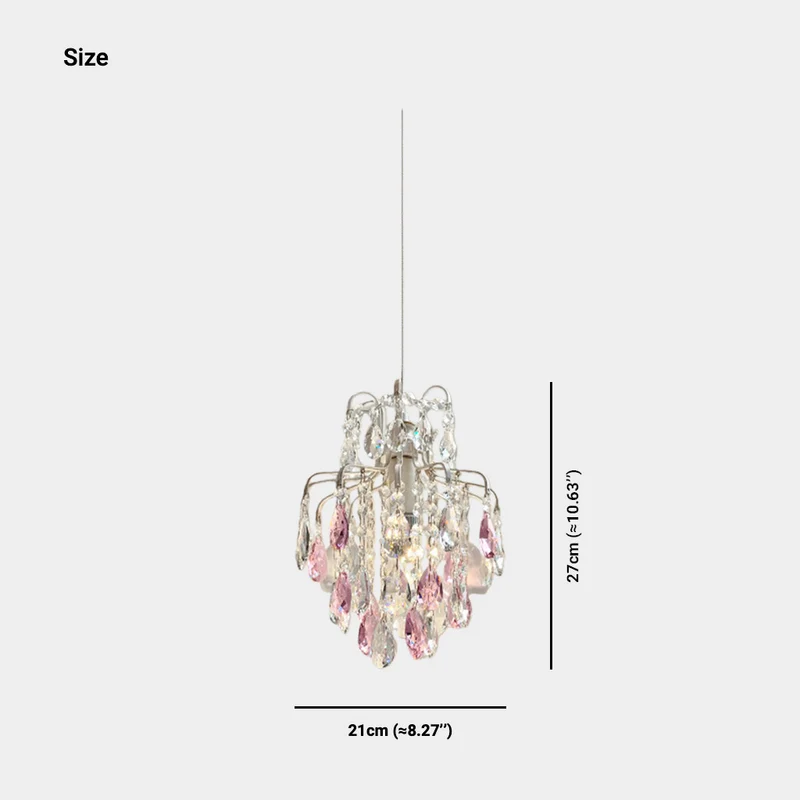 Pendant Light Crystal Waterdrop, Single Light / 3 Lights