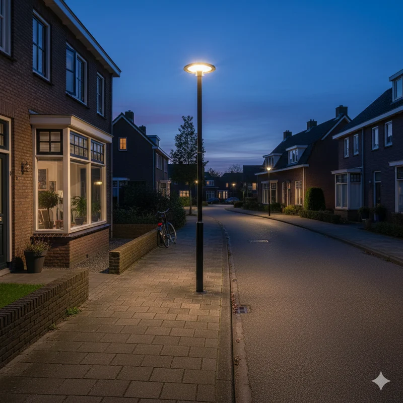 LED-Straßenlaterne 5 Meter | Inklusive Parkleuchte | 80/100/120 W | CCT