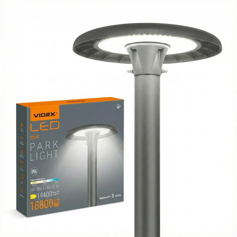 LED-Straßenlaterne 5 Meter | Inklusive Parkleuchte | 80/100/120 W | CCT
