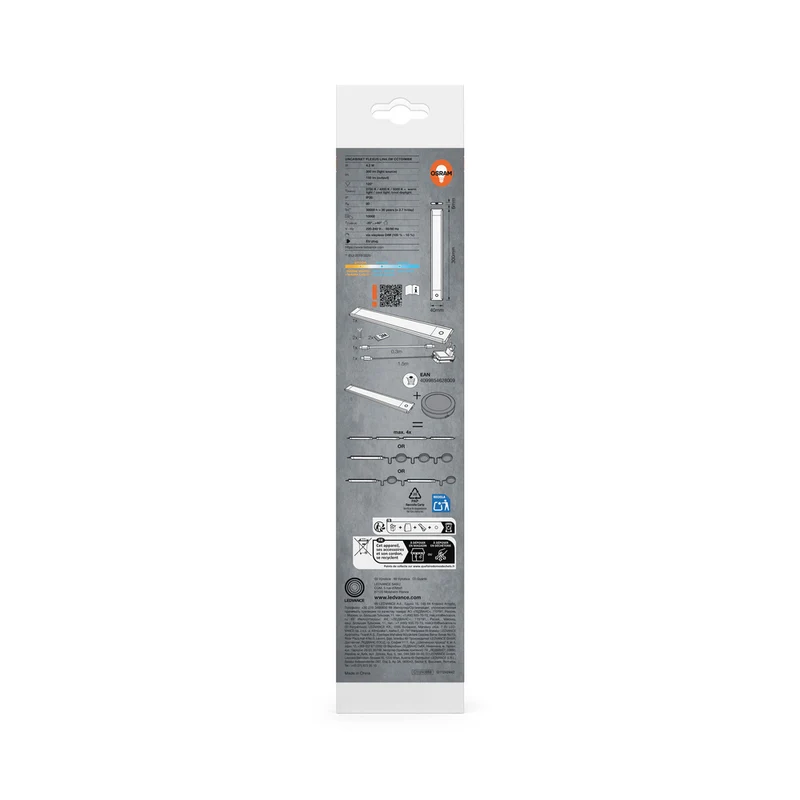OSRAM Unterbauleuchte Flexus Linear 30cm 4,2W CCT dimmbar Schwarz