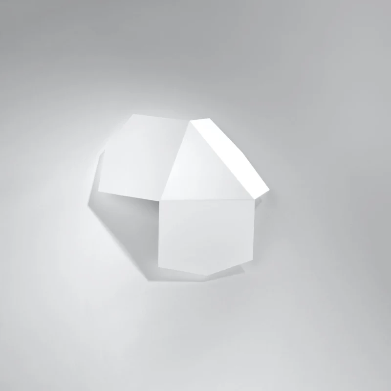 Design-Wandleuchte aus weißem Stahl – Erythrae