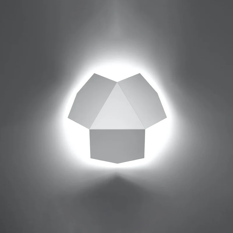 Design-Wandleuchte aus weißem Stahl – Erythrae