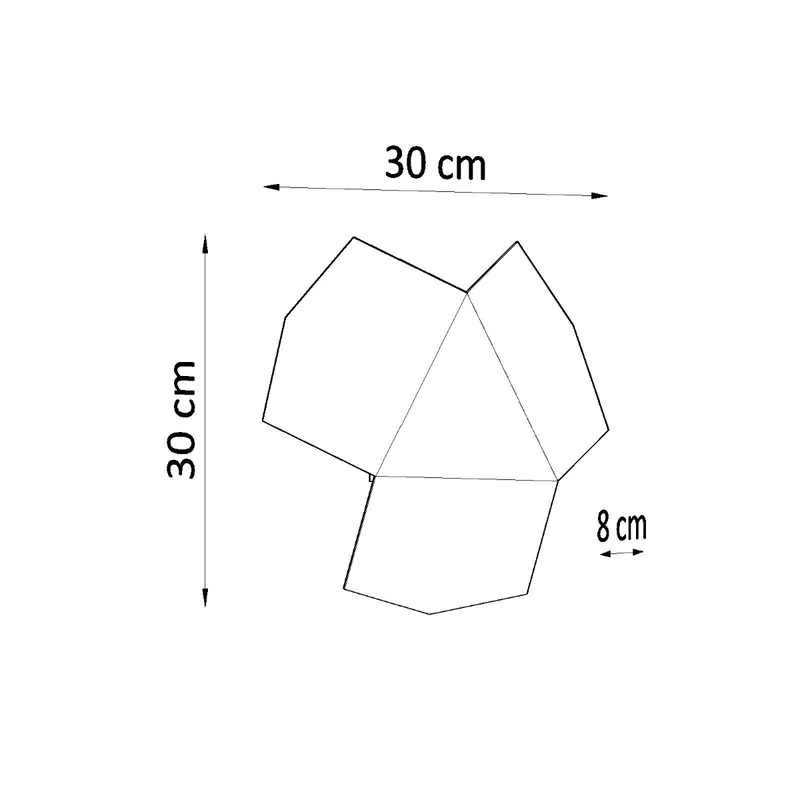 Design-Wandleuchte aus weißem Stahl – Erythrae