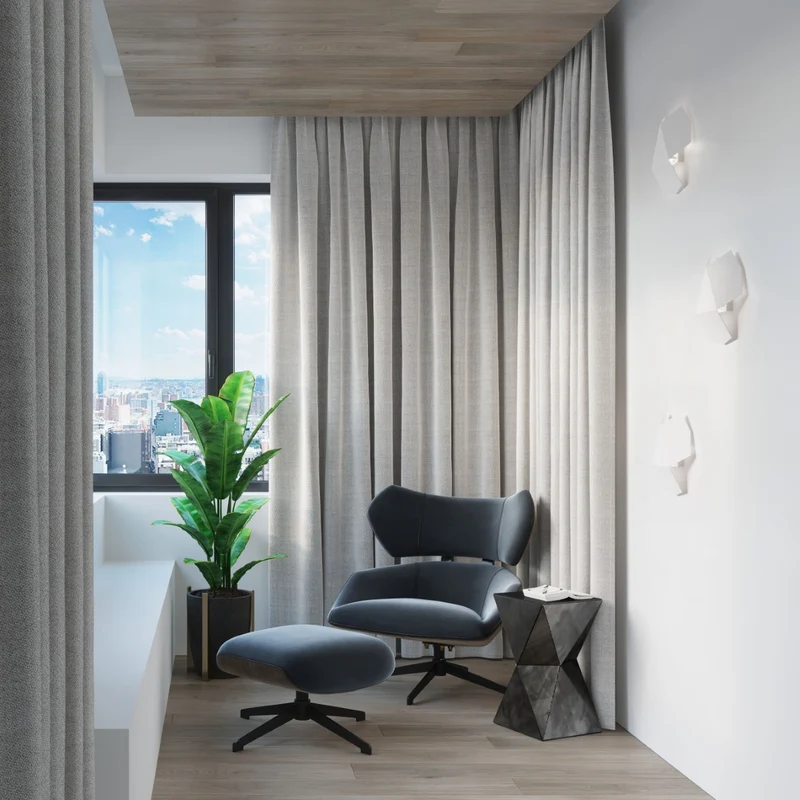 Design-Wandleuchte aus weißem Stahl – Erythrae