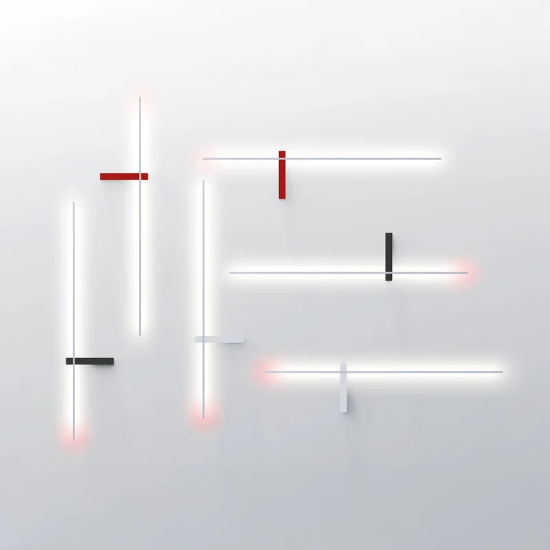 Aluminium Wall Lamp OUTLINE by Francesco Murano for Lumen Center