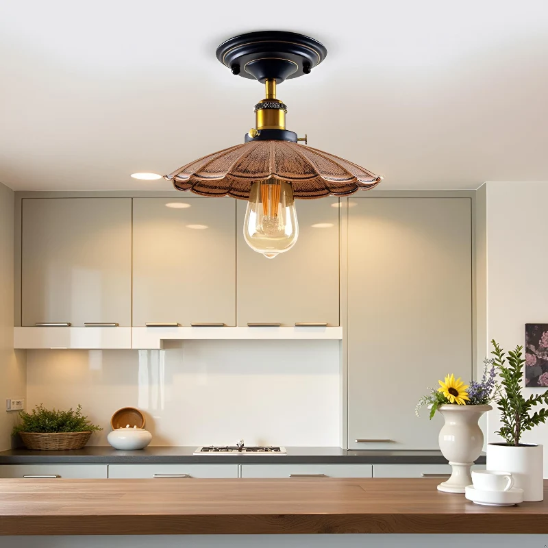 Vintage Deckenleuchte Semi Flush Mount | Retro Design ~3952