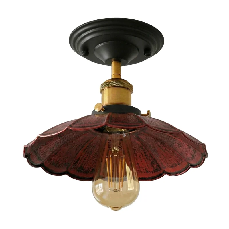 Vintage Deckenleuchte Semi Flush Mount | Retro Design ~3952