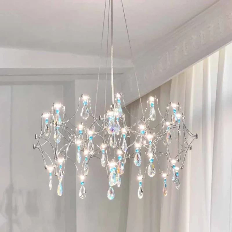Chandelier Mira Quasar Starry Colored Crystal LED