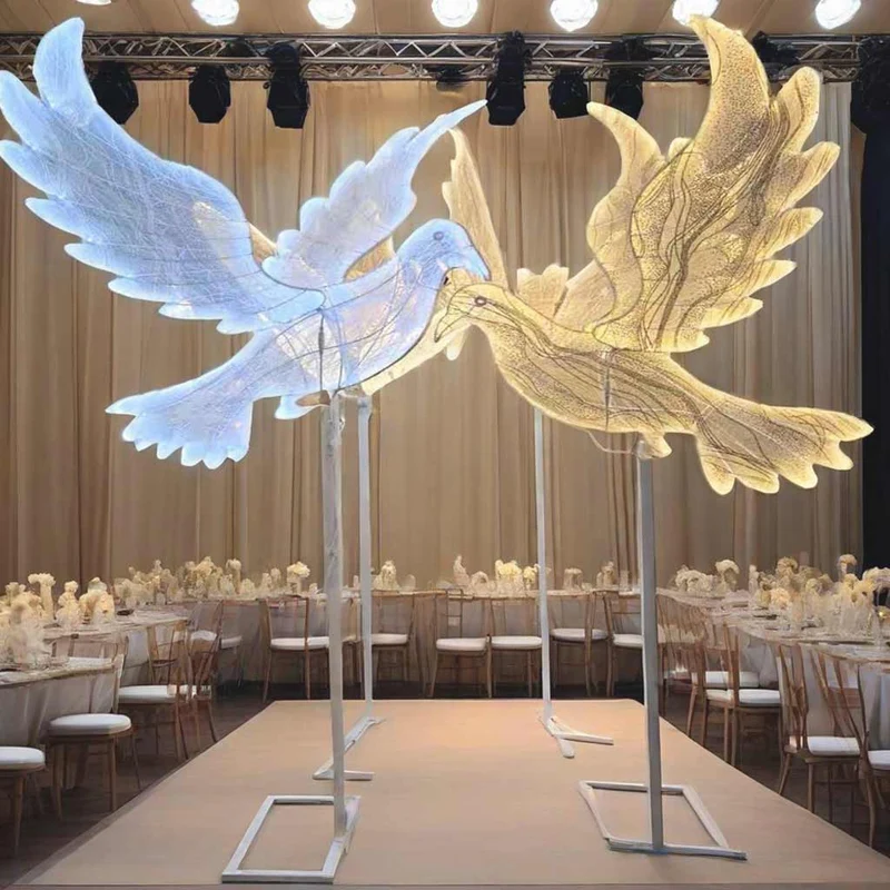 Wedding/Event Decorative Dove LED Floor Standing Lamp