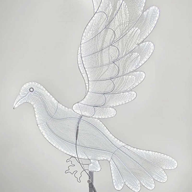Wedding/Event Decorative Dove LED Floor Standing Lamp