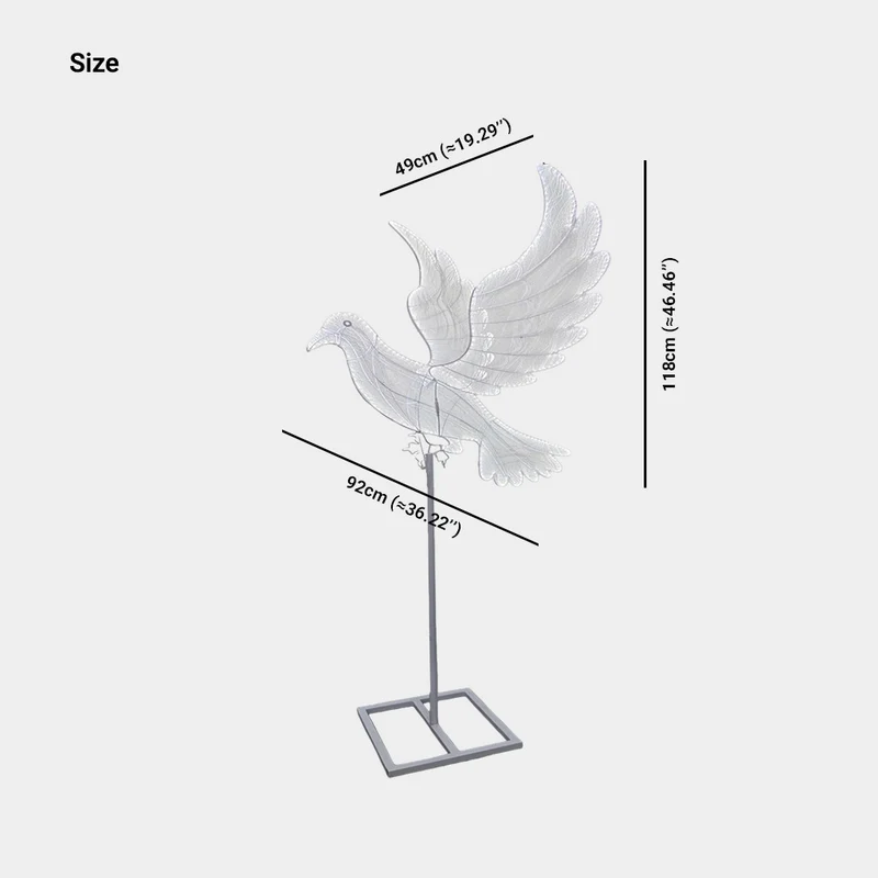 Wedding/Event Decorative Dove LED Floor Standing Lamp
