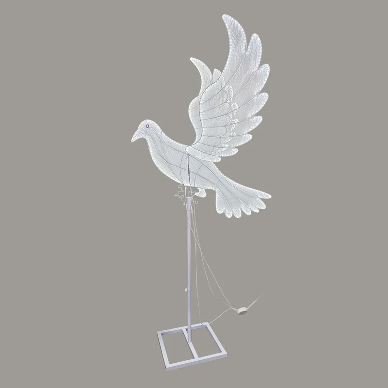 Wedding/Event Decorative Dove LED Floor Standing Lamp