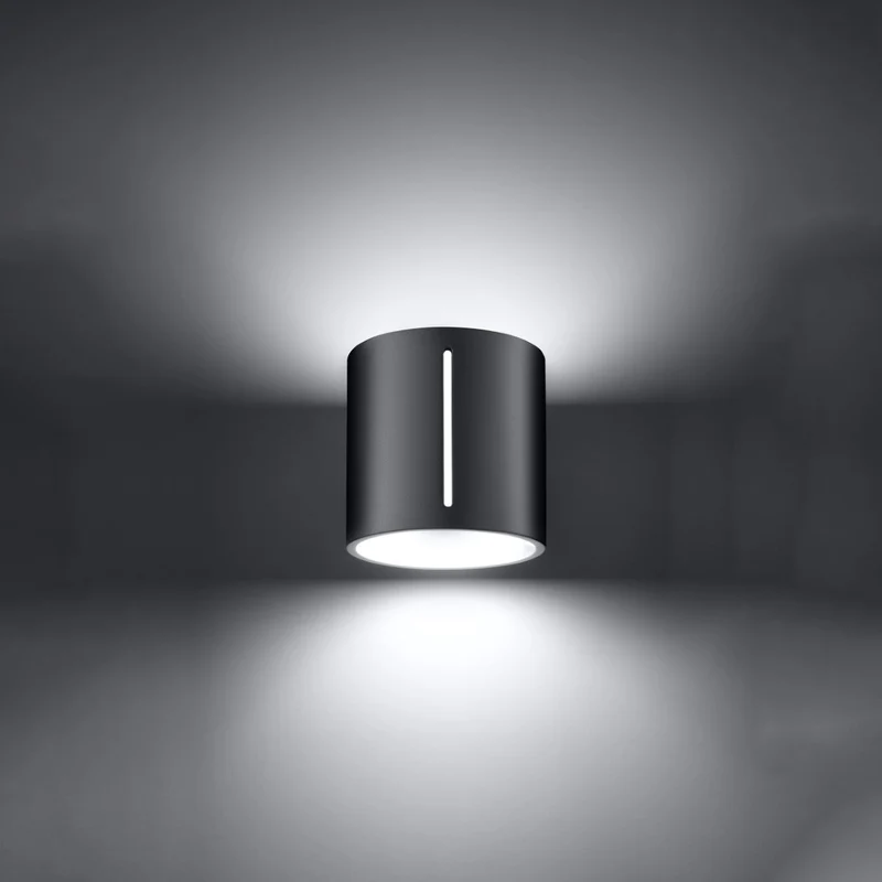 Moderne Wandleuchte aus Aluminium in Grau – Orphéal