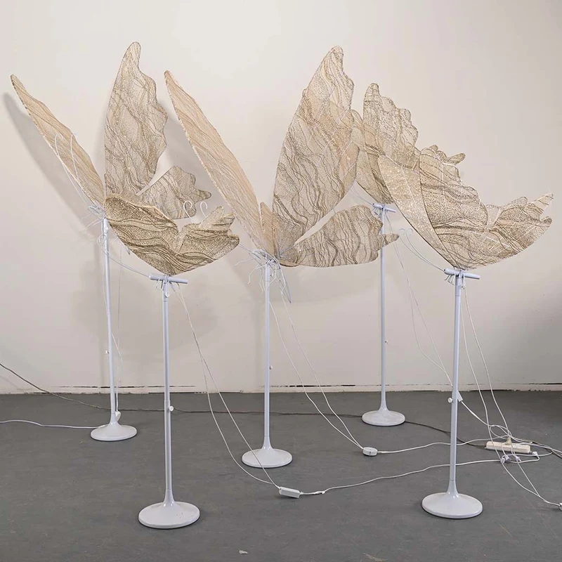 Floor Lamp Fabric Butterfly for Wedding / Event Decoration