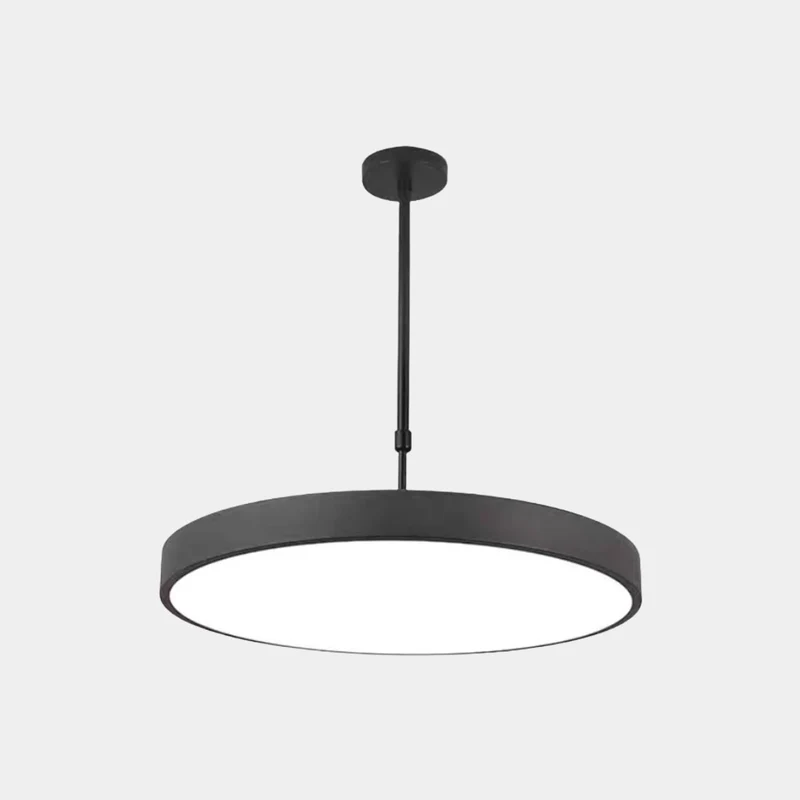 Pendant Light Minimalist Round LED for Office, Black / White